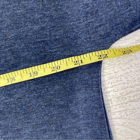 Soft Surroundings Navy charcoal gray collar Tunic stretch knit top size s - Picture 6 of 10